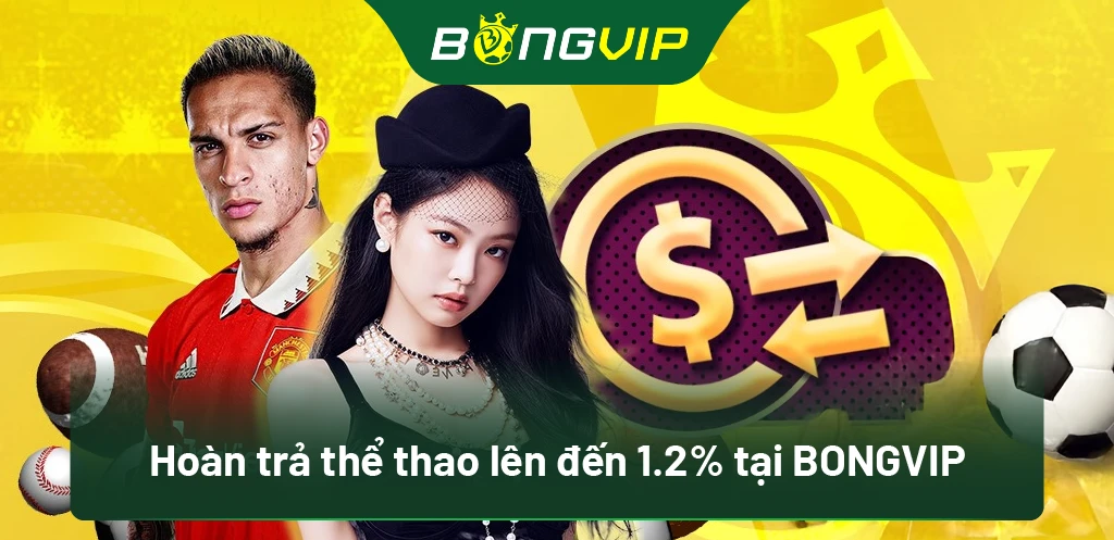 Hoàn trả thể thao lên đến 1.2% tại BongVip